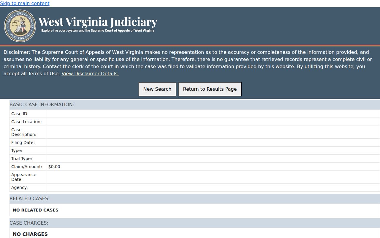 Hancock County criminal docket case event interface